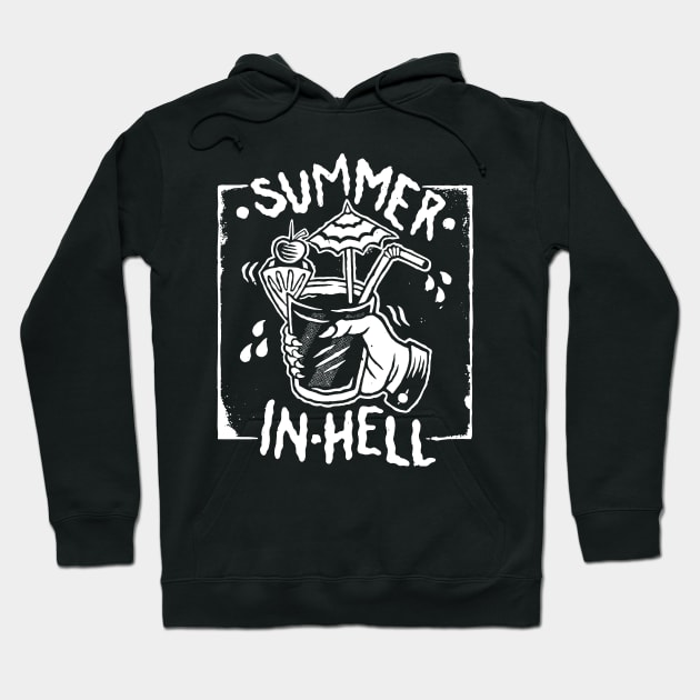 summer in hell hot burning fire cocktail Hoodie by thedoomseed